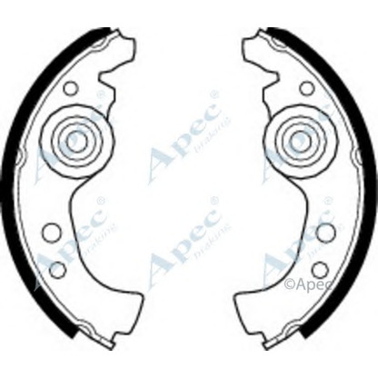 Фото Комплект тормозных колодок APEC braking SHU45