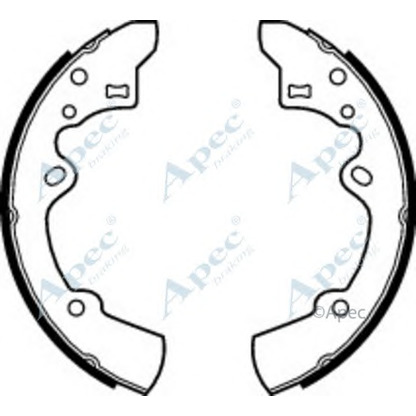 Photo Brake Shoe Set APEC braking SHU463