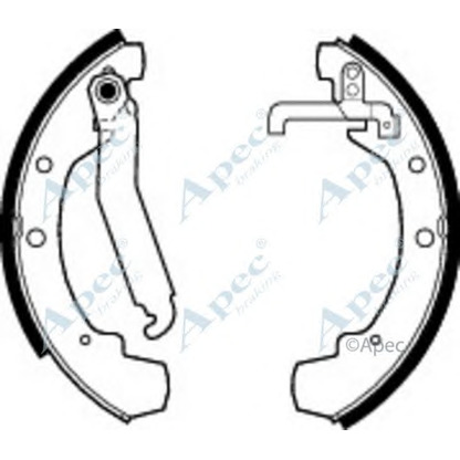 Фото Комплект тормозных колодок APEC braking SHU469