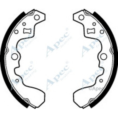 Foto Bremsbackensatz APEC braking SHU477