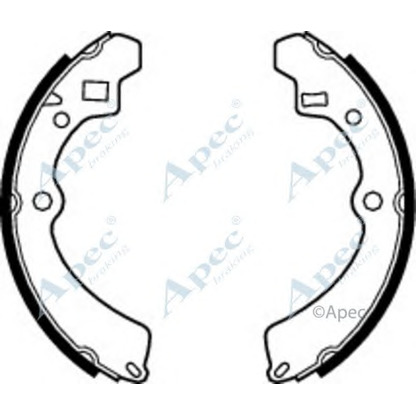 Zdjęcie Zesatw szczęk hamulcowych APEC braking SHU481
