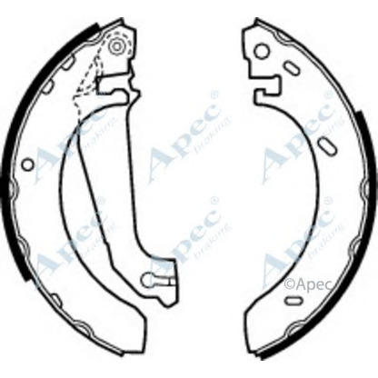 Фото Комплект тормозных колодок APEC braking SHU489