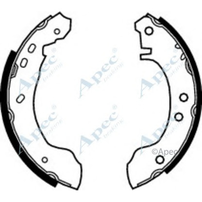 Фото Комплект тормозных колодок APEC braking SHU499