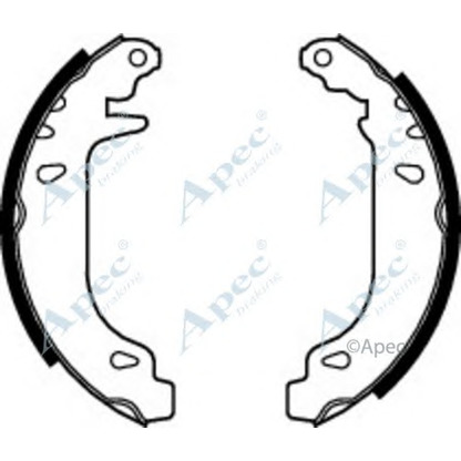 Photo Jeu de mâchoires de frein APEC braking SHU505