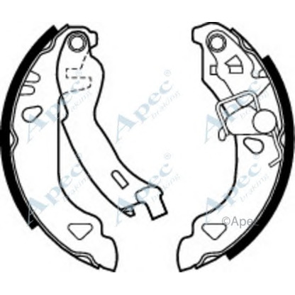 Photo Brake Shoe Set APEC braking SHU508