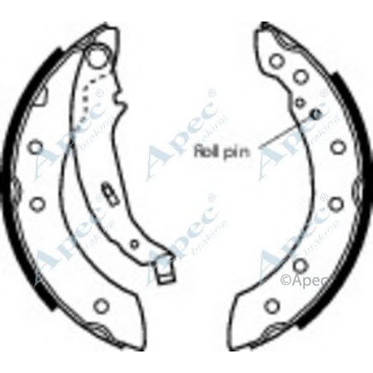 Photo Brake Shoe Set APEC braking SHU531