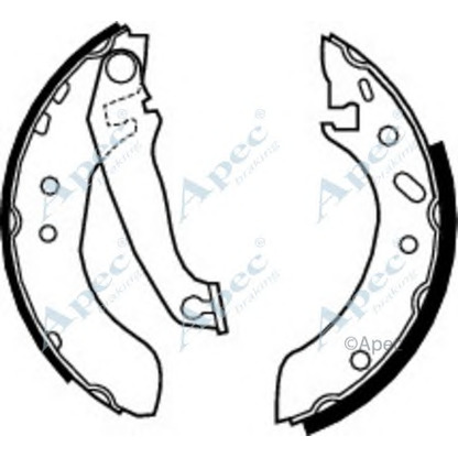 Photo Brake Shoe Set APEC braking SHU535