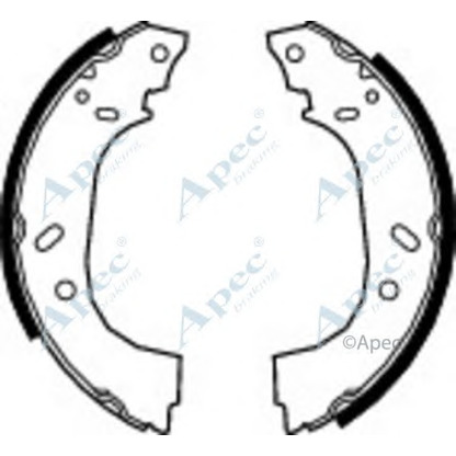 Photo Jeu de mâchoires de frein APEC braking SHU551