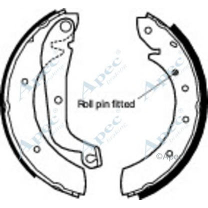 Фото Комплект тормозных колодок APEC braking SHU554