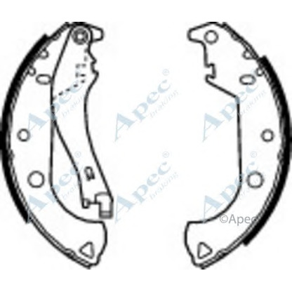 Foto Juego de zapatas de frenos APEC braking SHU642