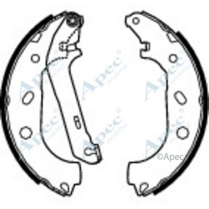 Foto Bremsbackensatz APEC braking SHU658