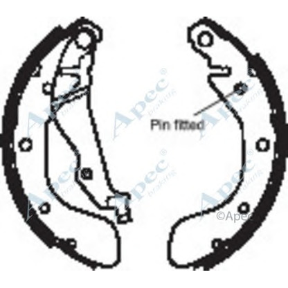 Фото Комплект тормозных колодок APEC braking SHU690