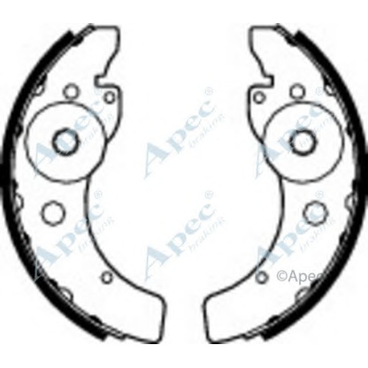 Photo Brake Shoe Set APEC braking SHU716