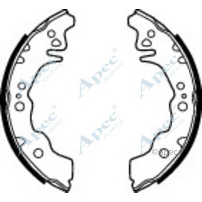 Foto Bremsbackensatz APEC braking SHU761