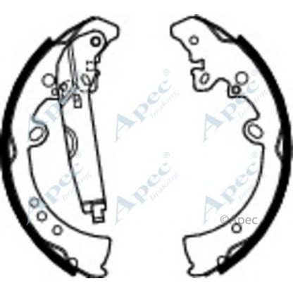 Photo Brake Shoe Set, parking brake APEC braking SHU785