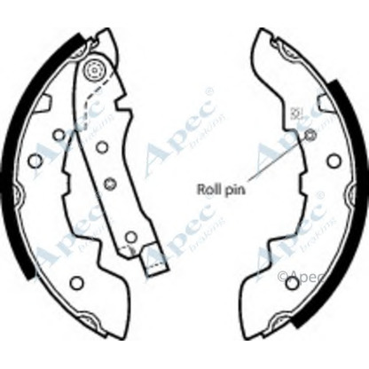 Foto Bremsbackensatz APEC braking SHU115