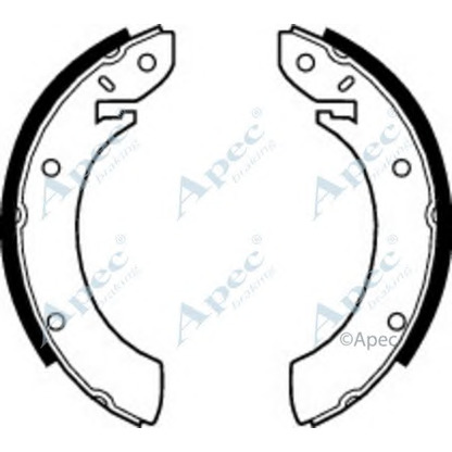 Фото Комплект тормозных колодок APEC braking SHU232