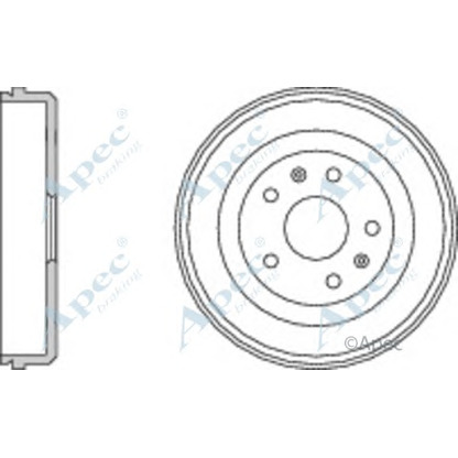 Photo Tambour de frein APEC braking DRM9914