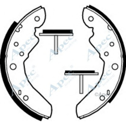 Фото Комплект тормозных колодок APEC braking SHU382