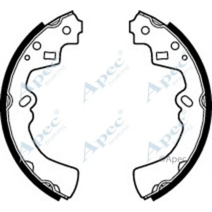 Photo Brake Shoe Set APEC braking SHU428