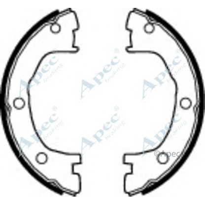 Photo Brake Shoe Set, parking brake APEC braking SHU639