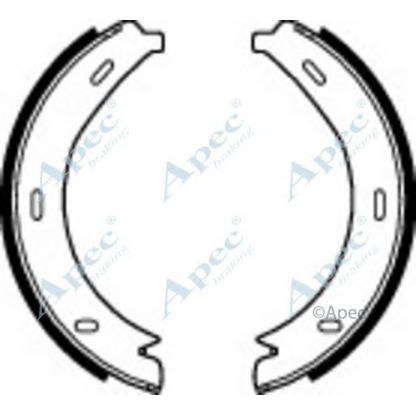 Photo Jeu de mâchoires de frein, frein de stationnement APEC braking SHU641