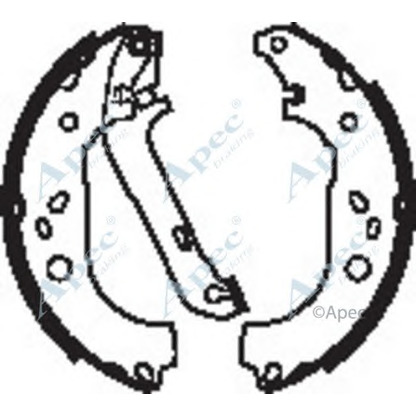 Photo Brake Shoe Set APEC braking SHU684