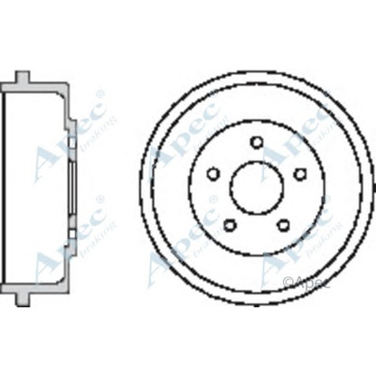 Фото Тормозной барабан APEC braking DRM9927