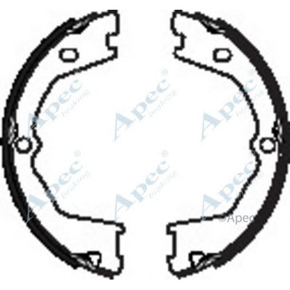 Photo Brake Shoe Set, parking brake APEC braking SHU701