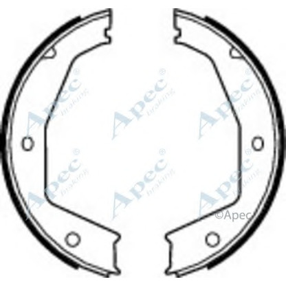 Фото Комплект тормозных колодок APEC braking SHU713