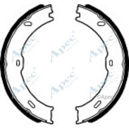 Фото Комплект тормозных колодок APEC braking SHU714