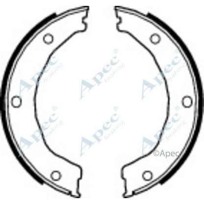 Foto Bremsbackensatz APEC braking SHU729