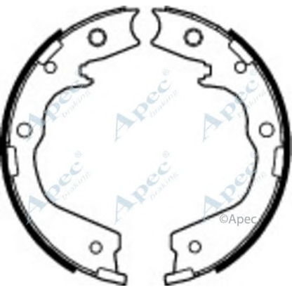 Photo Brake Shoe Set, parking brake APEC braking SHU742