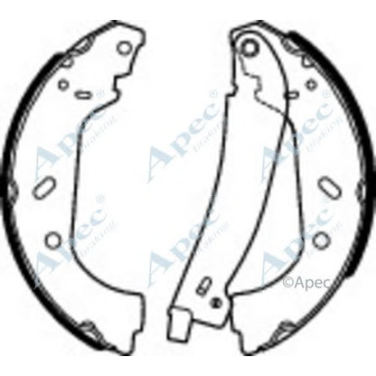 Фото Комплект тормозных колодок APEC braking SHU768