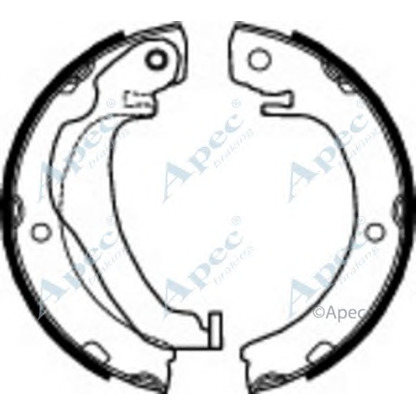 Photo Jeu de mâchoires de frein, frein de stationnement APEC braking SHU778