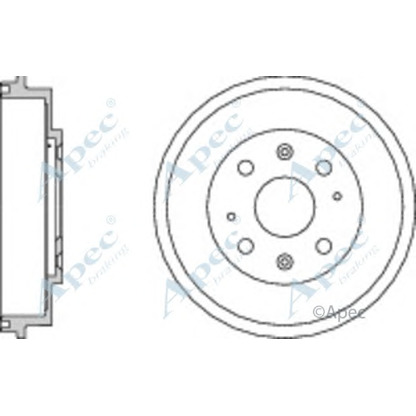 Photo Brake Drum APEC braking DRM9938