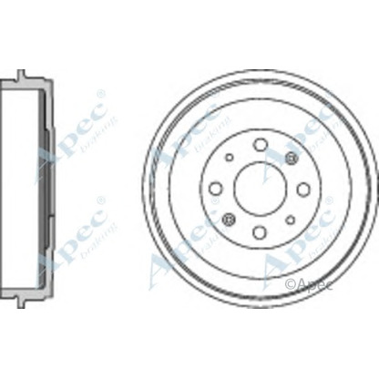 Photo Tambour de frein APEC braking DRM9941