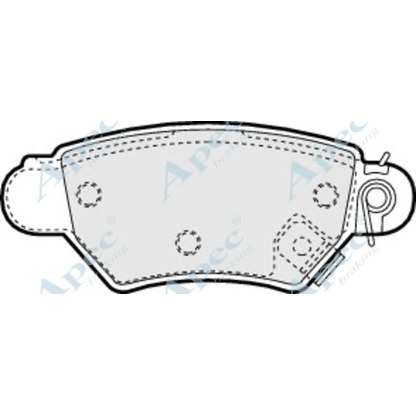 Фото Комплект тормозных колодок, дисковый тормоз APEC braking PAD1024