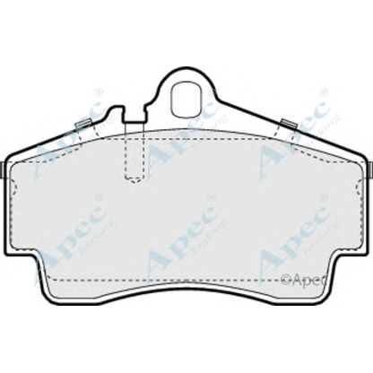 Фото Комплект тормозных колодок, дисковый тормоз APEC braking PAD1029