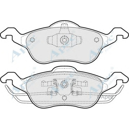 Фото Комплект тормозных колодок, дисковый тормоз APEC braking PAD1034