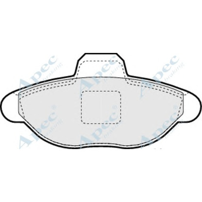 Zdjęcie Zestaw klocków hamulcowych, hamulce tarczowe APEC braking PAD1035