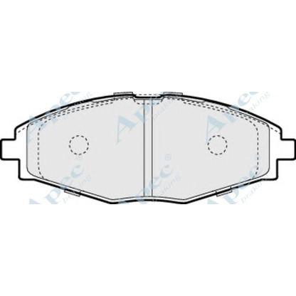 Photo Brake Pad Set, disc brake APEC braking PAD1038