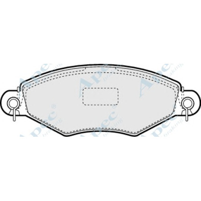 Foto Kit pastiglie freno, Freno a disco APEC braking PAD1041