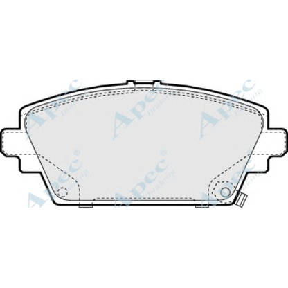 Foto Kit pastiglie freno, Freno a disco APEC braking PAD1043