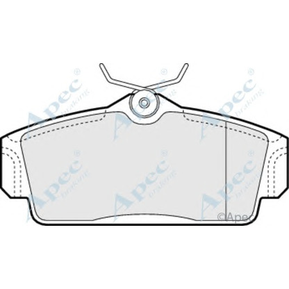 Photo Brake Pad Set, disc brake APEC braking PAD1082