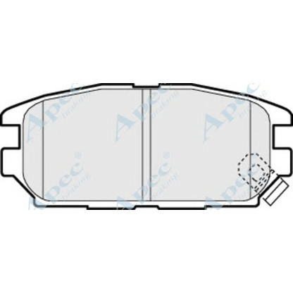 Фото Комплект тормозных колодок, дисковый тормоз APEC braking PAD1098