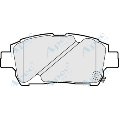 Photo Kit de plaquettes de frein, frein à disque APEC braking PAD1116