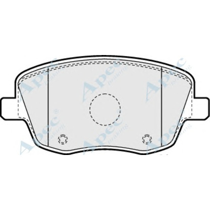 Photo Brake Pad Set, disc brake APEC braking PAD1178