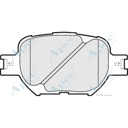 Photo Brake Pad Set, disc brake APEC braking PAD1180