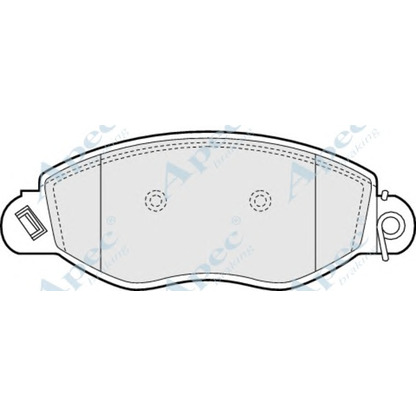 Zdjęcie Zestaw klocków hamulcowych, hamulce tarczowe APEC braking PAD1183